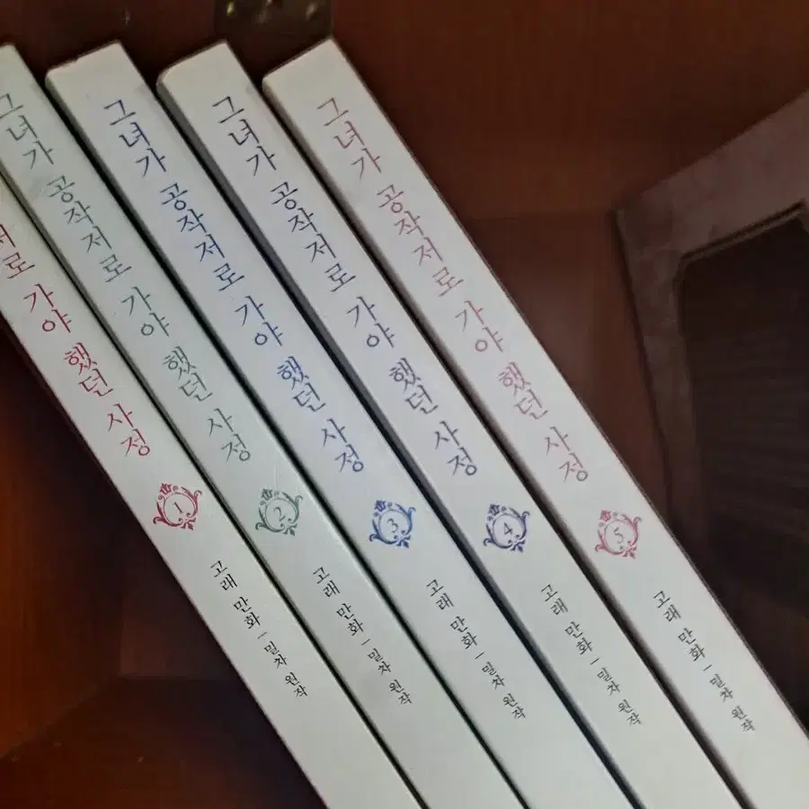 그녀가 공작저로 가야 했던 사정 1~5 중고만화책 안전프로상점매장