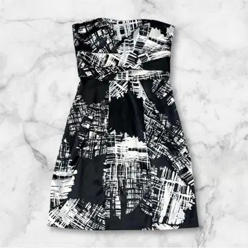 BCBG MAXAZRIA 베어탑 원피스 드레스 모노톤 사이즈 2