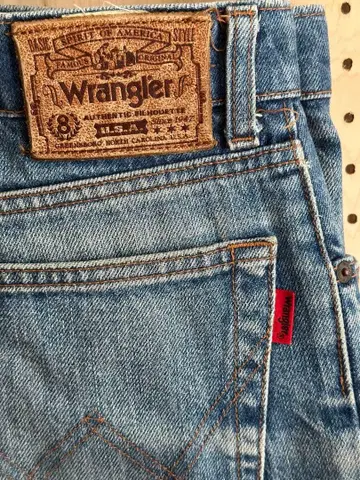 90s 일본제 Wrangler 랭글러 M1805 테이퍼드 데님 W34