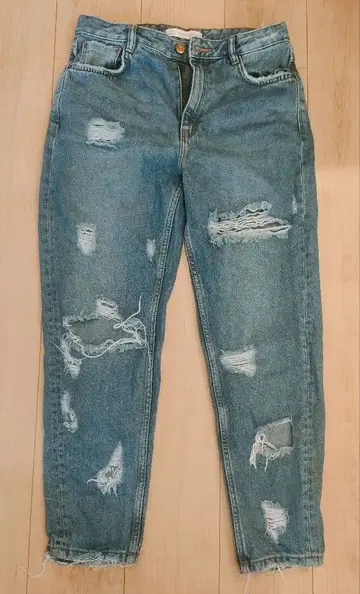 ZARA Trafaluc 데미지 데님 청바지