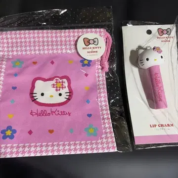 헬로키티 3COINS 복조리 립 참 세트 카오하나