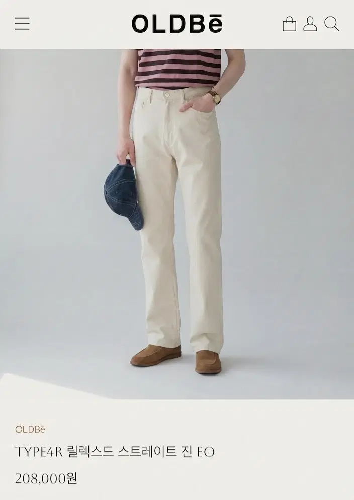 올드비(OLDBe) TYPE4R 릴렉스드 스트레이트 진