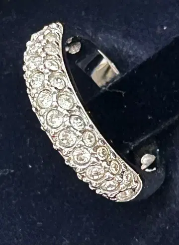 SWAROVSKI 파베 반지 크리스탈 실버 컬러