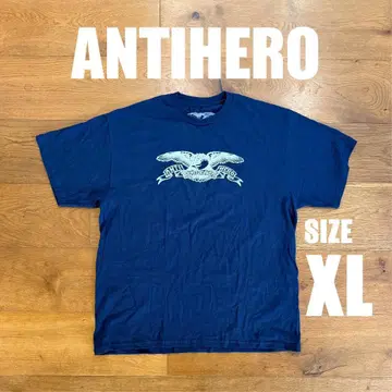 ANTIHERO Eagle Logo 티셔츠 네이비 XL