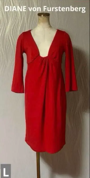 가격 인하 DIANE von Furstenberg 다이앤 레드 원피스