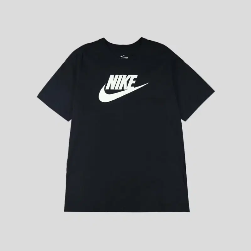 나이키 블랙 화이트 퓨추라 빅로고 코튼 반팔 티셔츠 XL