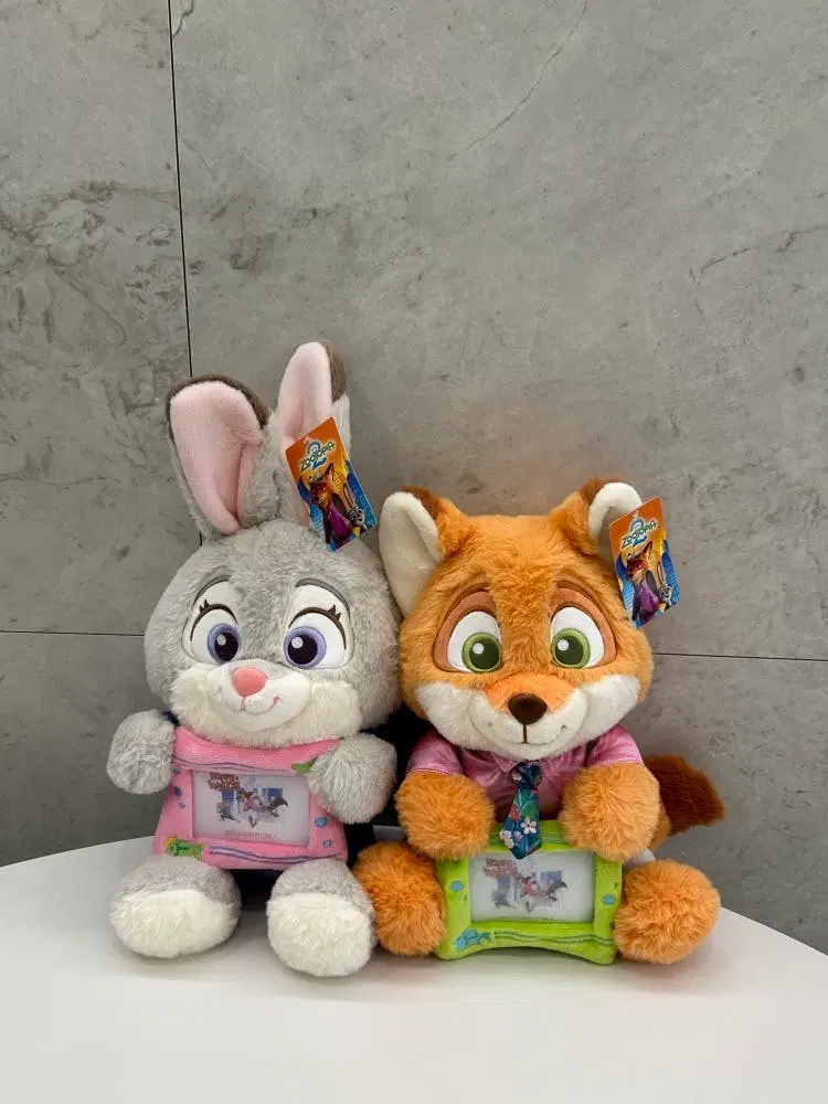 주토피아 닉 사진 액자 중형인형 캐릭터 30cm 40cm