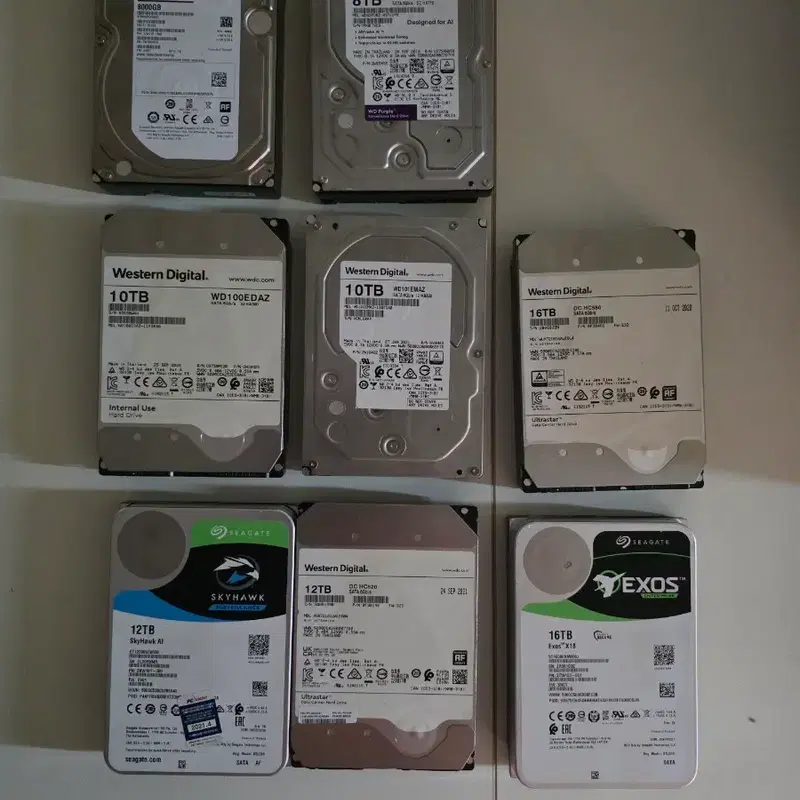 HDD 10tb 12tb. 16tb 하드 팝니다