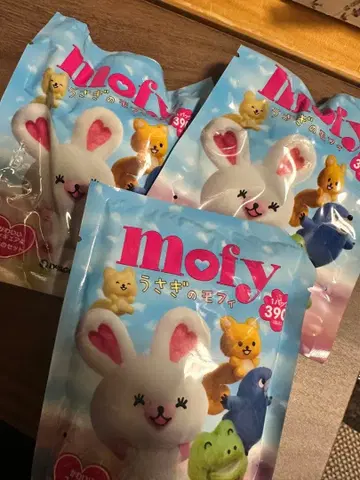 토끼의 모피 mofy 피규어 3개 세트