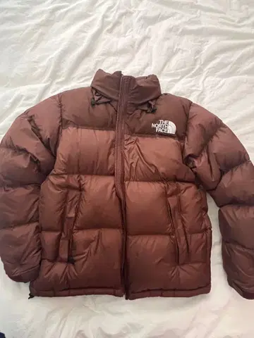 THE NORTH FACE 눕시 다운 자켓 브라운