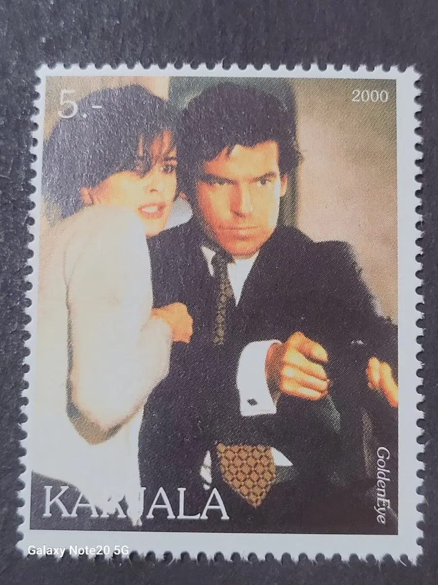2000년 영국 007영화 피어스브로스넌기념 우표 Golden Eye