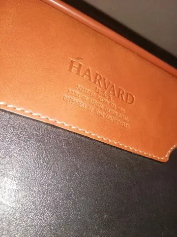 HARVARD 가죽 비즈니스 백 브라운