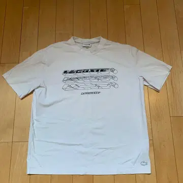 LACOSTE 라코스테 그래픽 T셔츠 화이트