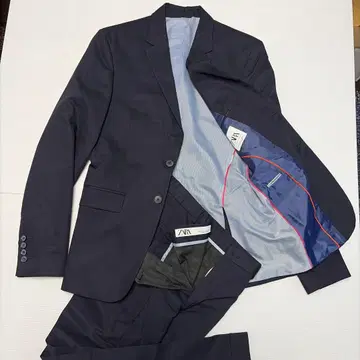 ZARA 수트 셋업 네이비