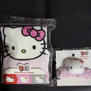 HELLO KITTY 3COINS 콜라보 에코백 헤어밴드