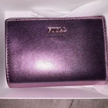 FURLA 접이식 지갑 핑크 메탈릭 CLASSIC S BI
