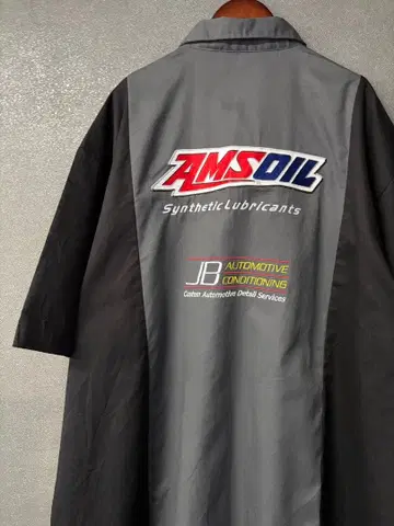 구제 의류 Dickies 워크 셔츠 반팔 자수 커스텀 AMSOIL