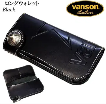vanson Leathers 롱 지갑 장지갑 블랙