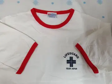 90s 데드스탁 미사용품 LIFE GUARD 링거 T셔츠 M 사이즈