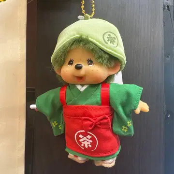 교토 아라시야마 차와와 차 따기 몬치치 마스코트 키체인 1개