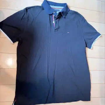 TOMMY HILFIGER 피케 셔츠 네이비 L 사이즈 2개 세트