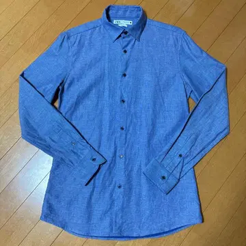 ZARA 자라 블루 긴팔 셔츠 사이즈 M