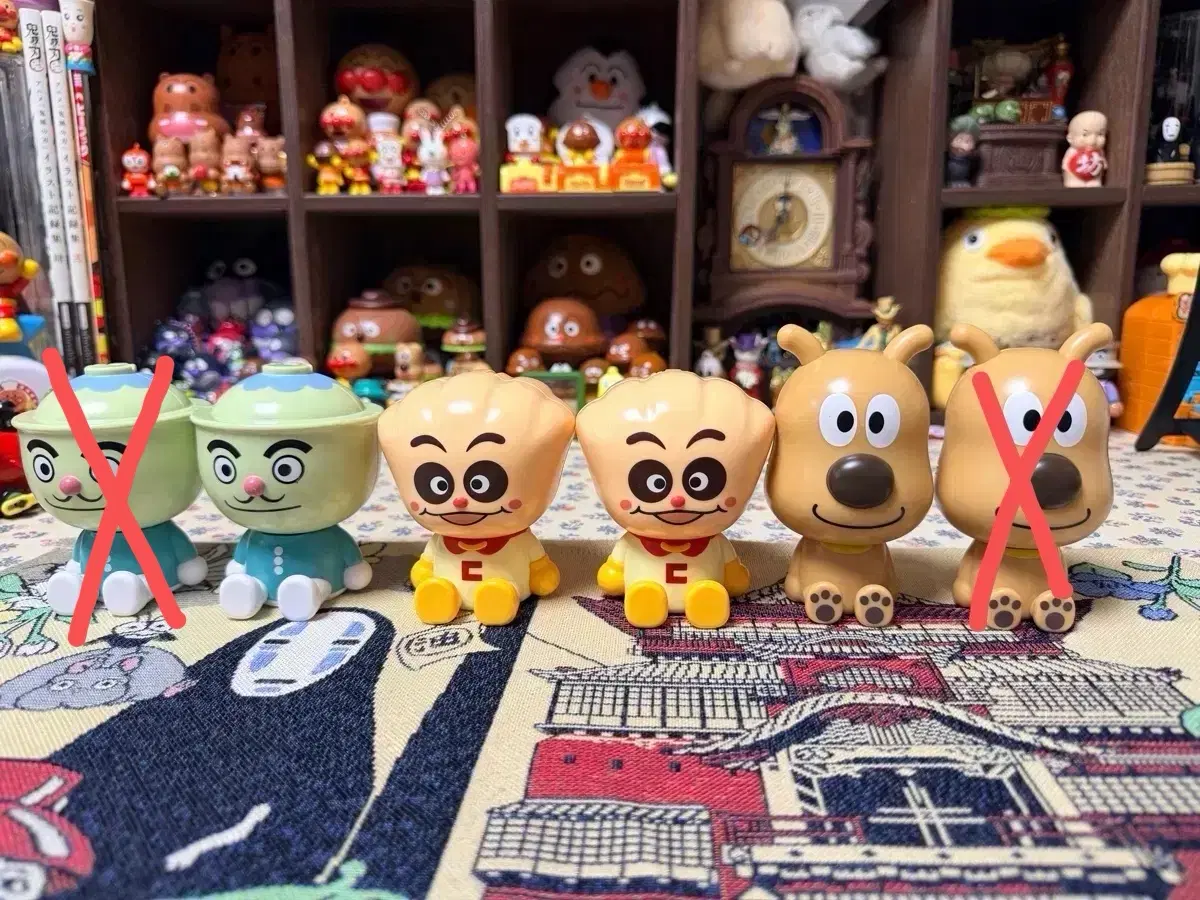 호빵맨 치즈 크림판다 가츠동맨 덮밥맨 카푸캬라 마스코트 가챠