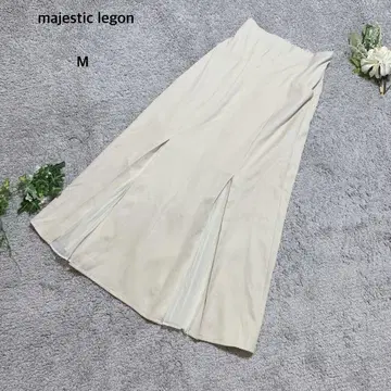 [ 새상품 택 포함 ] 마제스틱 레곤 롱 스커트 밑단 절개 M 아이보리