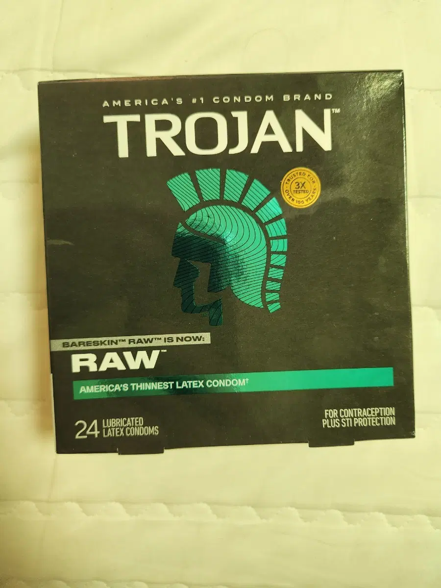 트로잔(Trojan) RAW 콘돔 24개입