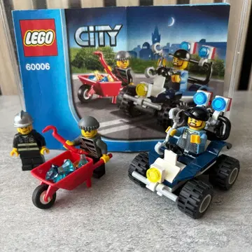 LEGO City 60006 폴리스 배기 미니 피규어 도둑/레고 덤 포함