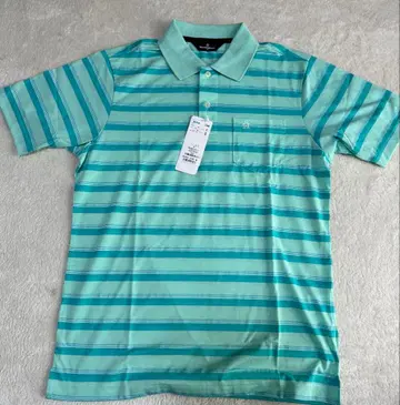 NEW Munsingwear 피케 셔츠 보더 무늬 남성용 M