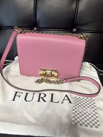 FURLA 숄더백 핑크 체인