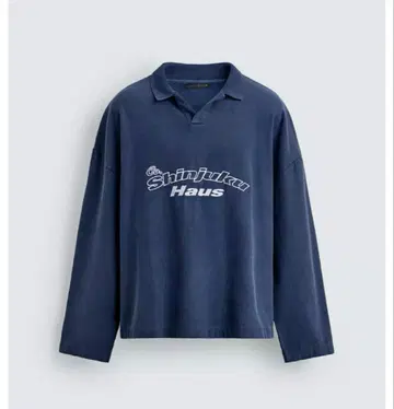 가격 인하 ZARA The Shinjuku Haus 피케 셔츠 네이비