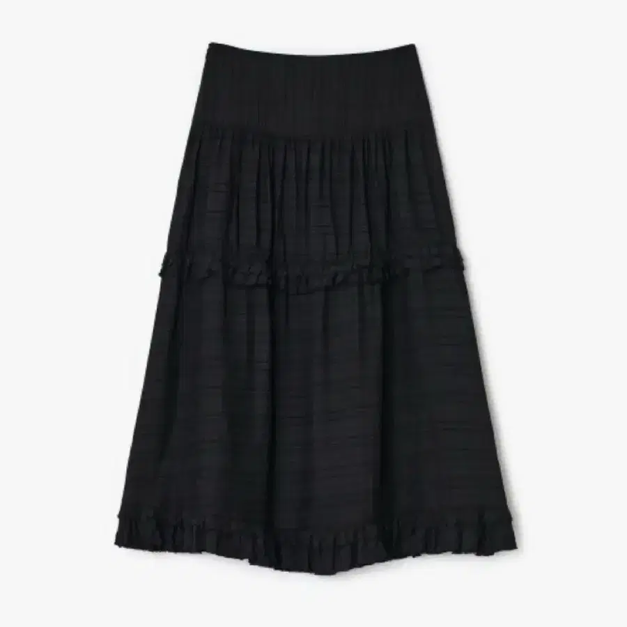 썬번프로젝트 프릴 맥시 스커트 블랙 size2