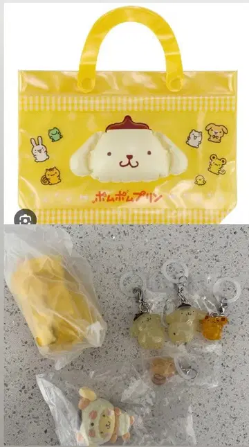 폼폼푸딩 클리어 백 메지루시 스콘 베이글 가챠