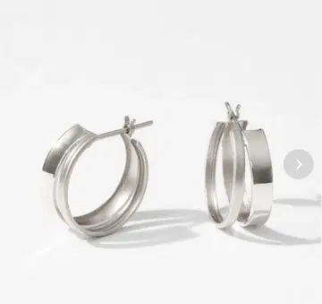 [ Jewel closet by L&Co. ] K10 더블 후프 귀걸이