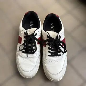 ZARA edtre 남성용 스니커즈 화이트 레드 블랙
