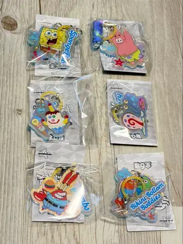 스펀지밥 오로라 마커 참 전 6종 컴플리트 세트