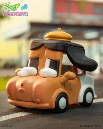 POPMART POPCAR Happy Weekend CRY BABY