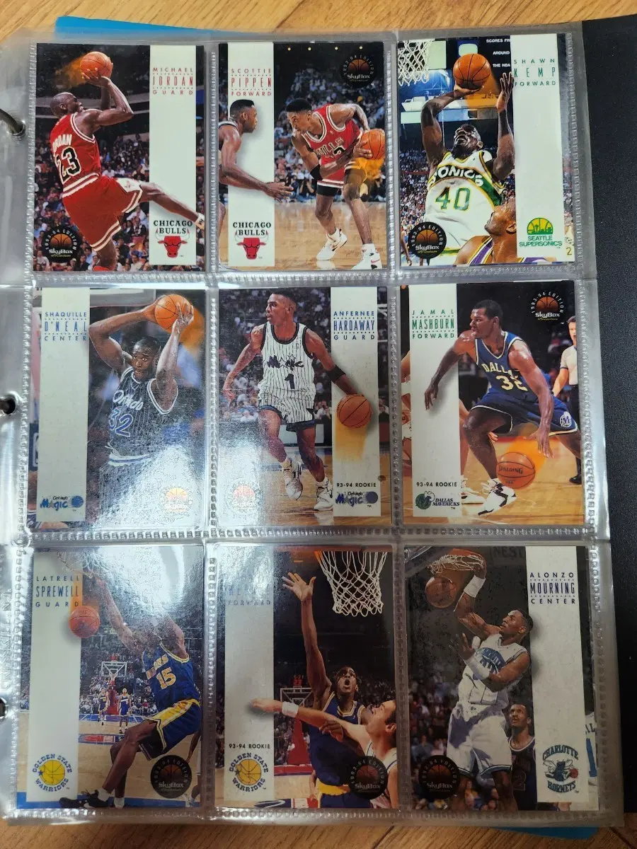 NBA 농구카드 1993-94 스카이박스 마이클 조던 포함 18장