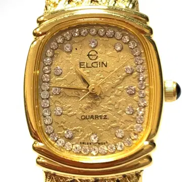 정크 Elgin FK283 모델 엘르 여성용 쿼츠 손목시계