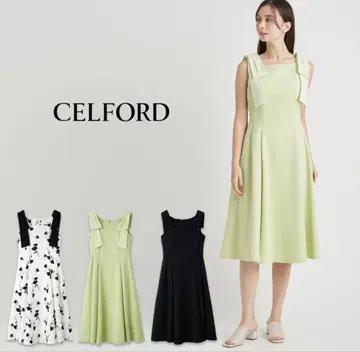 CELFORD 셀포드 래쉬가드 숄더 리본 원피스