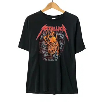 3470 METALLICA 메탈리카 72SEASONS 밴드 투어T 블랙