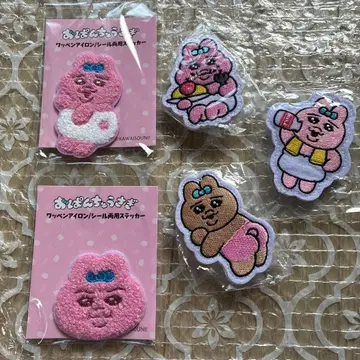 빤쮸토끼 스티커 와펜 세트