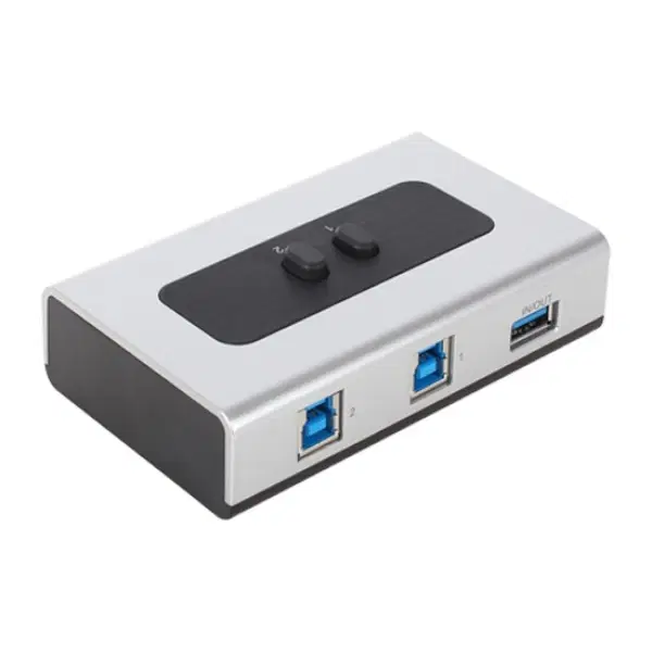 벽걸이형 USB 3.0 고속 선택기 1:2 무전원