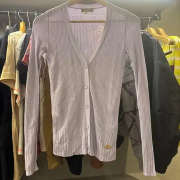 EMILIO PUCCI 리브 니트 가디건 라벤더