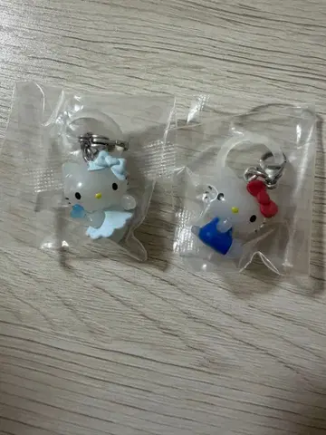 산리오 헬로키티 메지루시 액세서리 천사 키티, 스탠다드 키티 2개