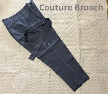 Couture Brooch 여성용 슬랙스 그레이 38 사이즈