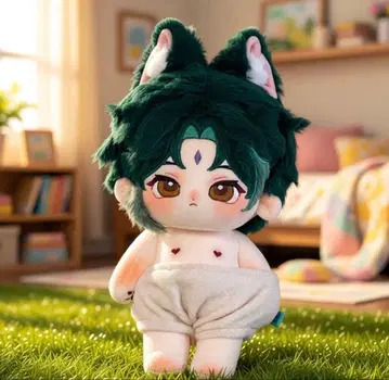 옷 갈아입기 봉제 인형 20cm 소 원신풍 목화 인형