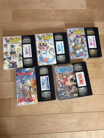 재생 확인 완료 V점프, 원피스 자크 VHS 비디오 테이프 5개 세트